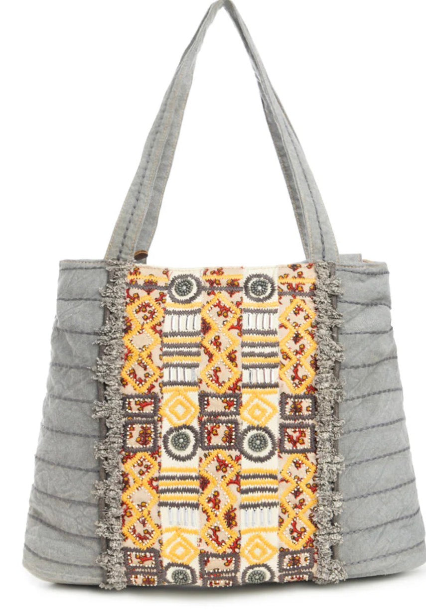 Boho gray Tote