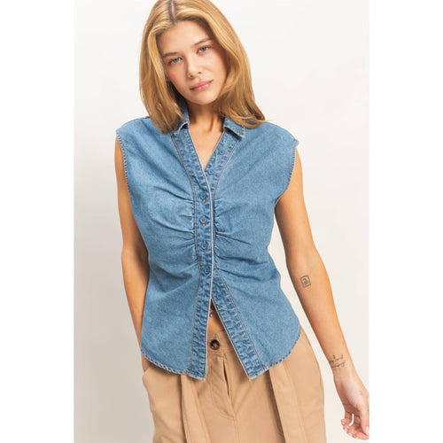Denim Crush Top