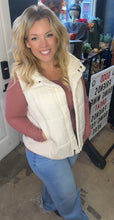 Classy Cream Puffer Vest