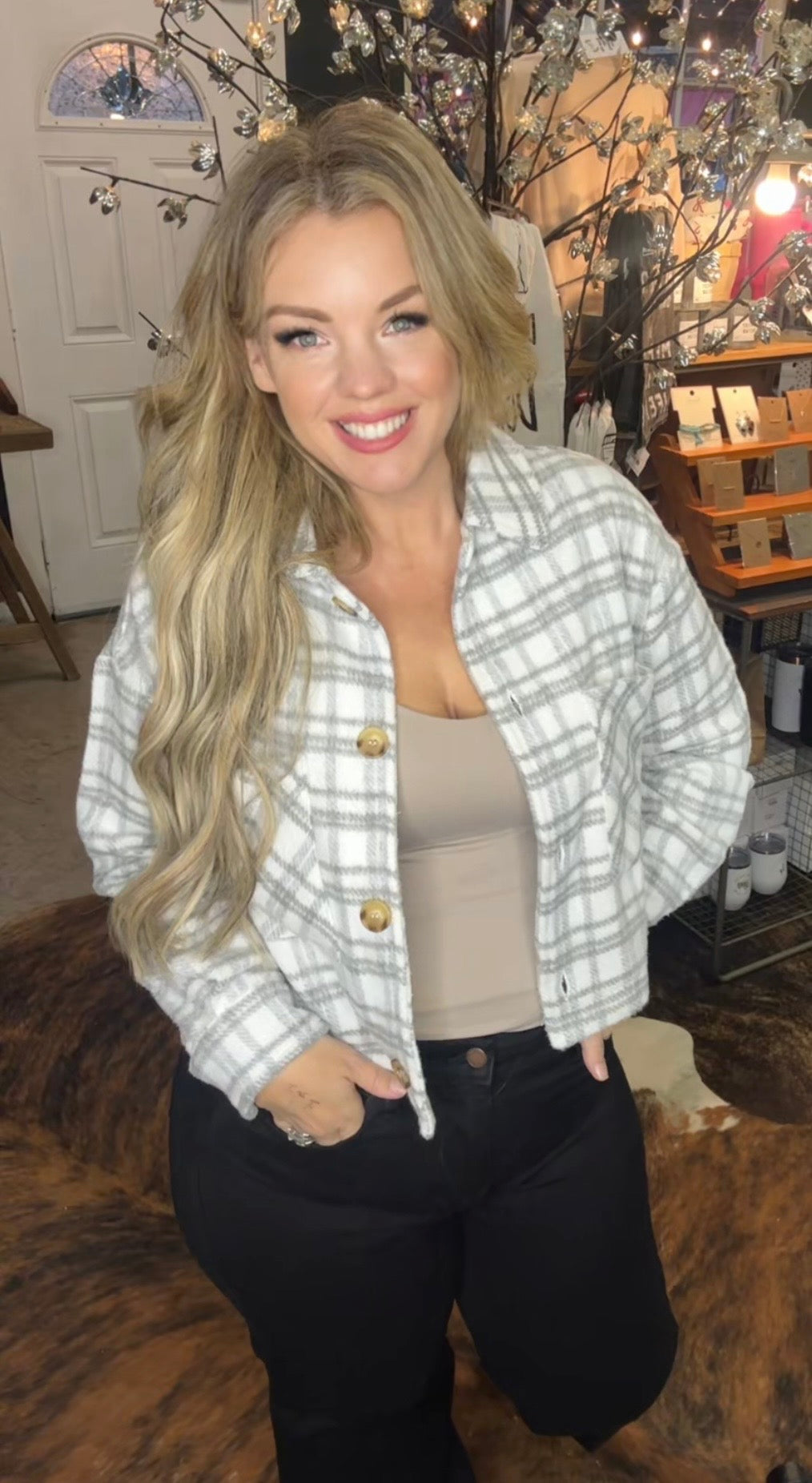 Cozy Plaid Coat