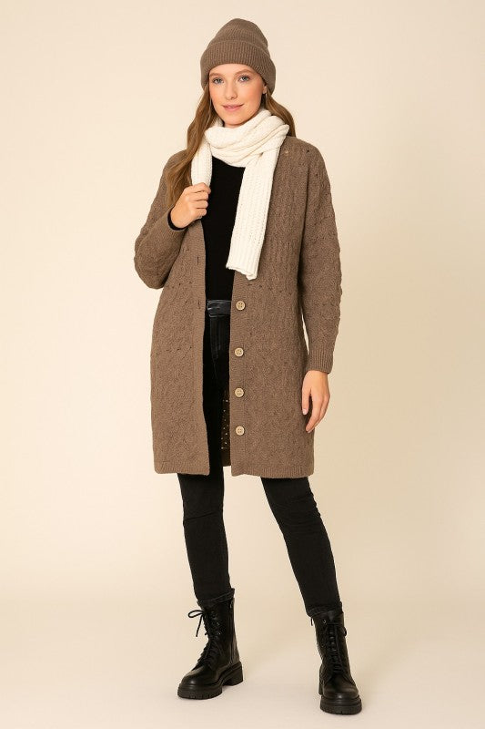 Thankful Brown Cardi