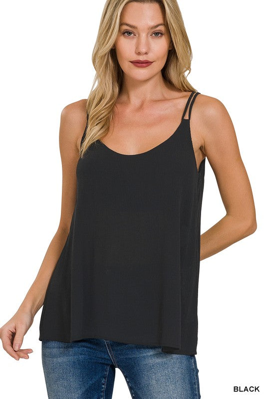 Double Strap V neck
