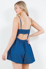 Cut Out Chambray Romper